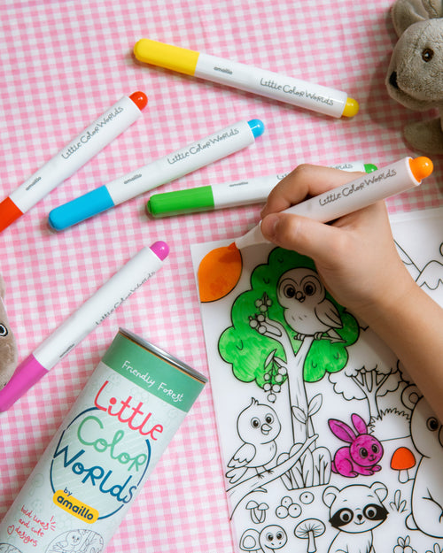 Forest Friends Reusable Coloring Mat