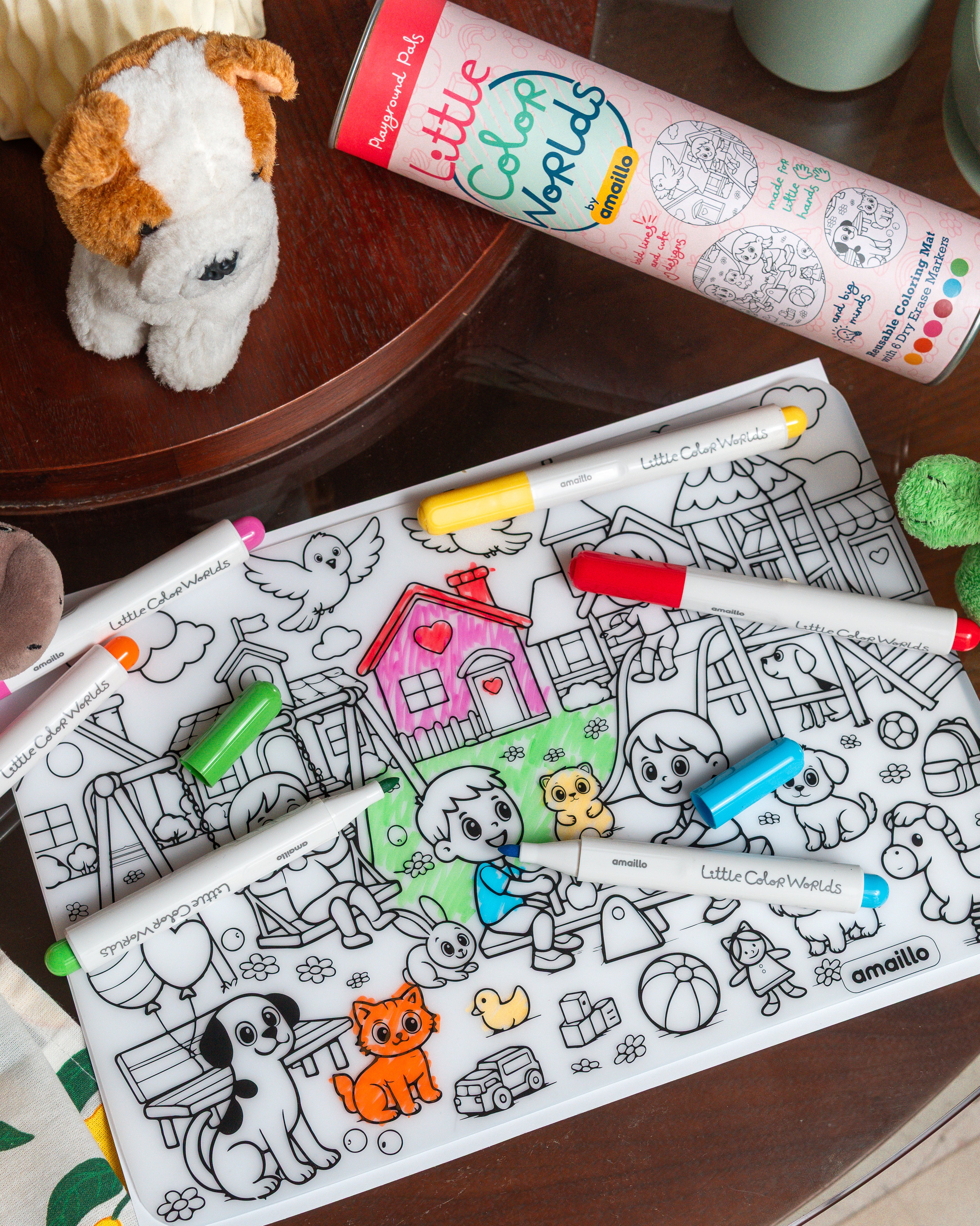 Playground Pals Reusable Coloring Mat