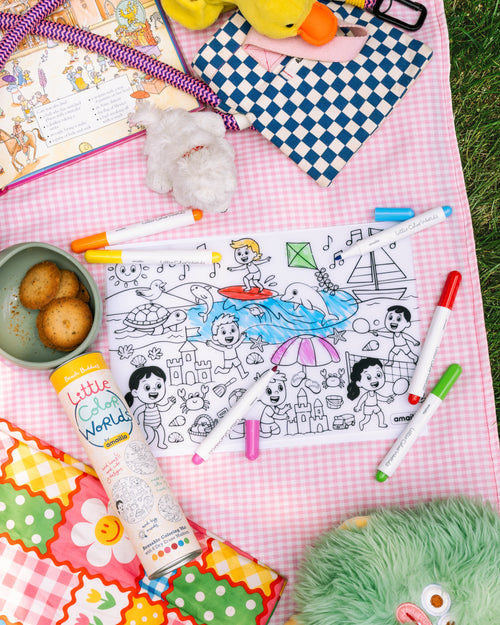 Beach Buddies Reusable Coloring Mat