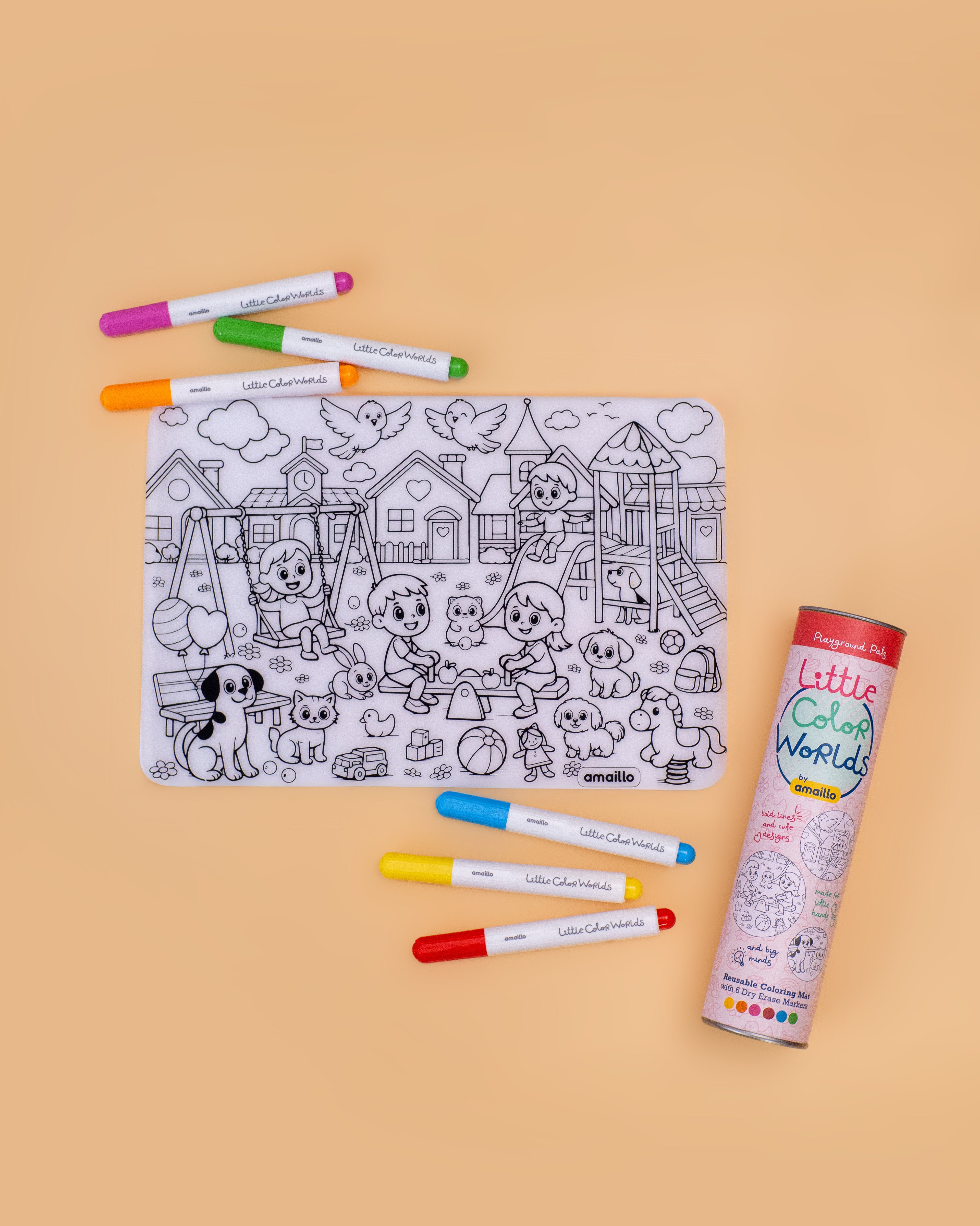 Playground Pals Reusable Coloring Mat